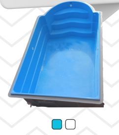 Piscina de Fibra Grande com Degraus