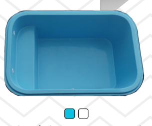 Piscina de Fibra Pequena com Bordas Arredondadas